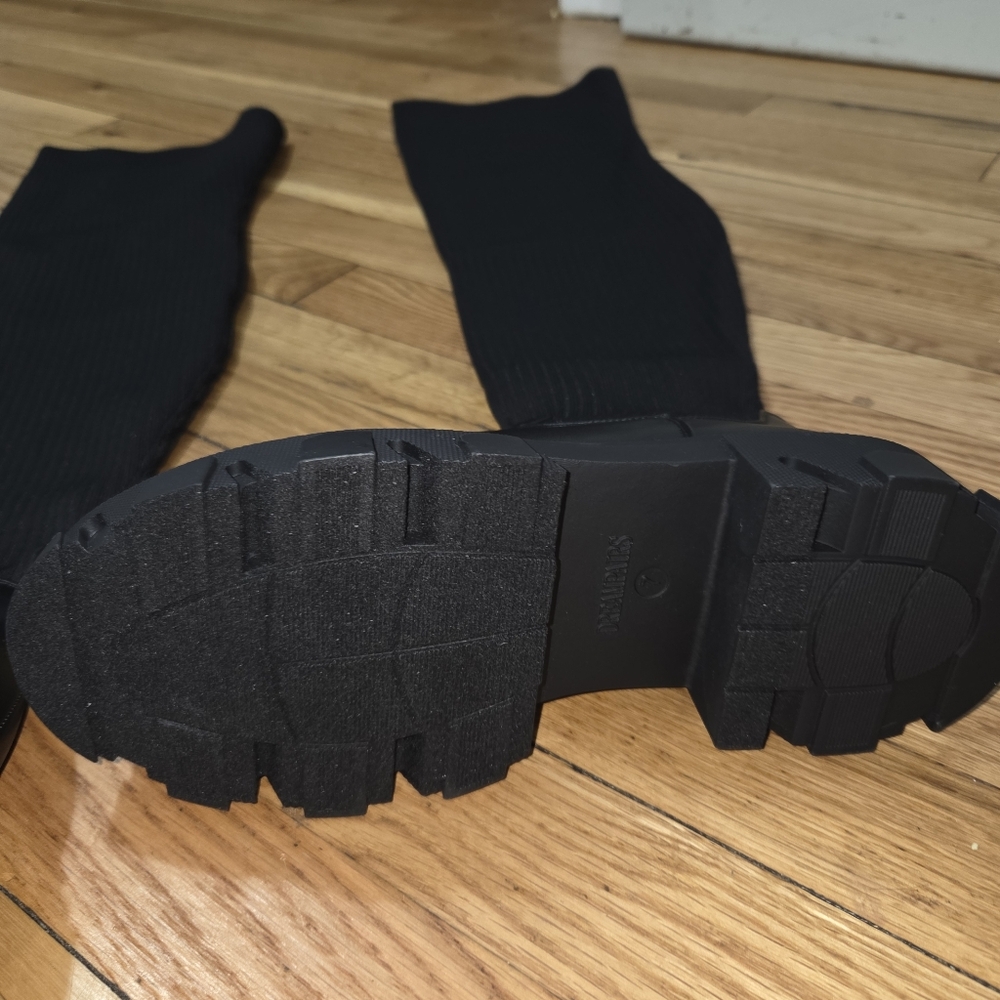 DREAM PAIRS Knitted Lug Sole Over-The-Knee Boots - Picture 6 of 12